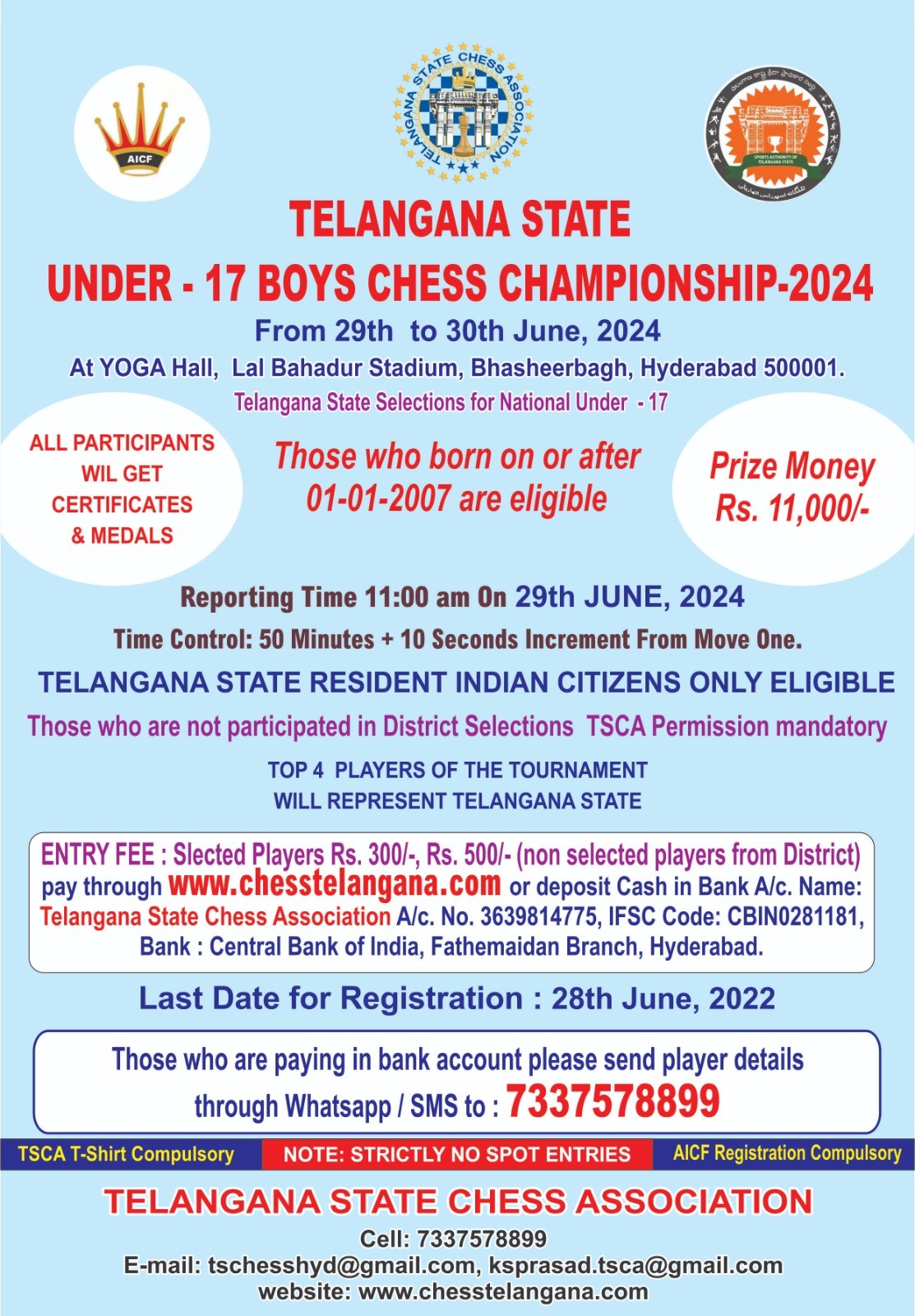Under-17 boys chess championship